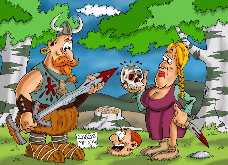 Illustrazione sui Vichinghi